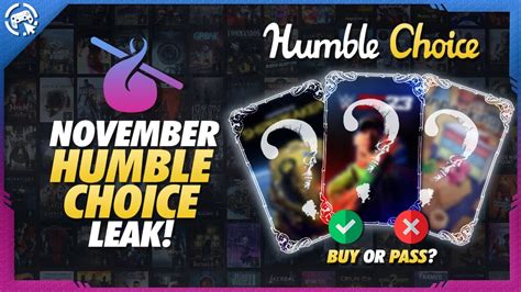 HUMBLE BUNDLE CHOICE NOVEMBER 2023 LEAK! :。